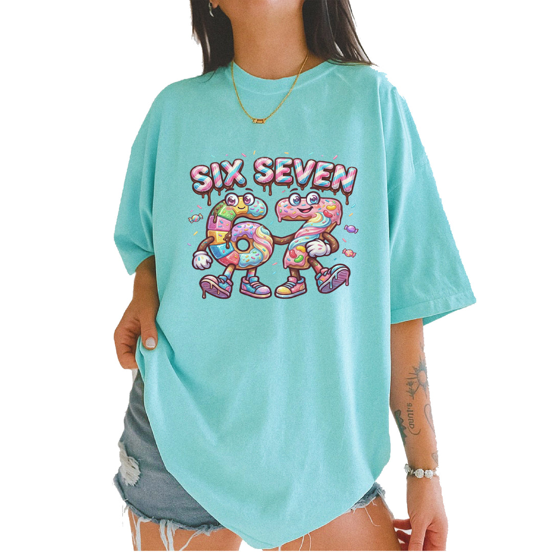 67 Candy Swirl Meme Vintage Soft Unisex T-shirt Chalky Mint