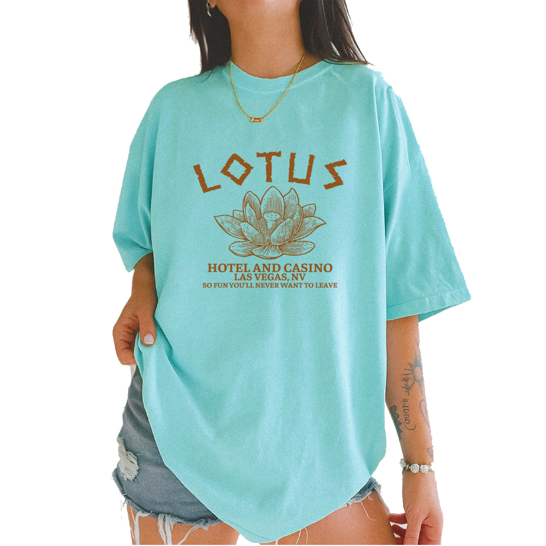 Lotus Hotel and Casino Vintage Soft Unisex T-shirt Chalky Mint