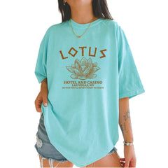 Lotus Hotel and Casino Vintage Soft Unisex T-shirt Chalky Mint