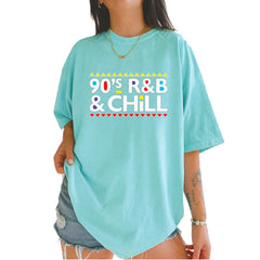 90s R&B and Chill Retro Throwback Vintage Soft Unisex T-shirt Chalky Mint