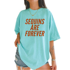Sequins Are Forever Retro Glam Vintage Soft Unisex T-shirt Chalky Mint