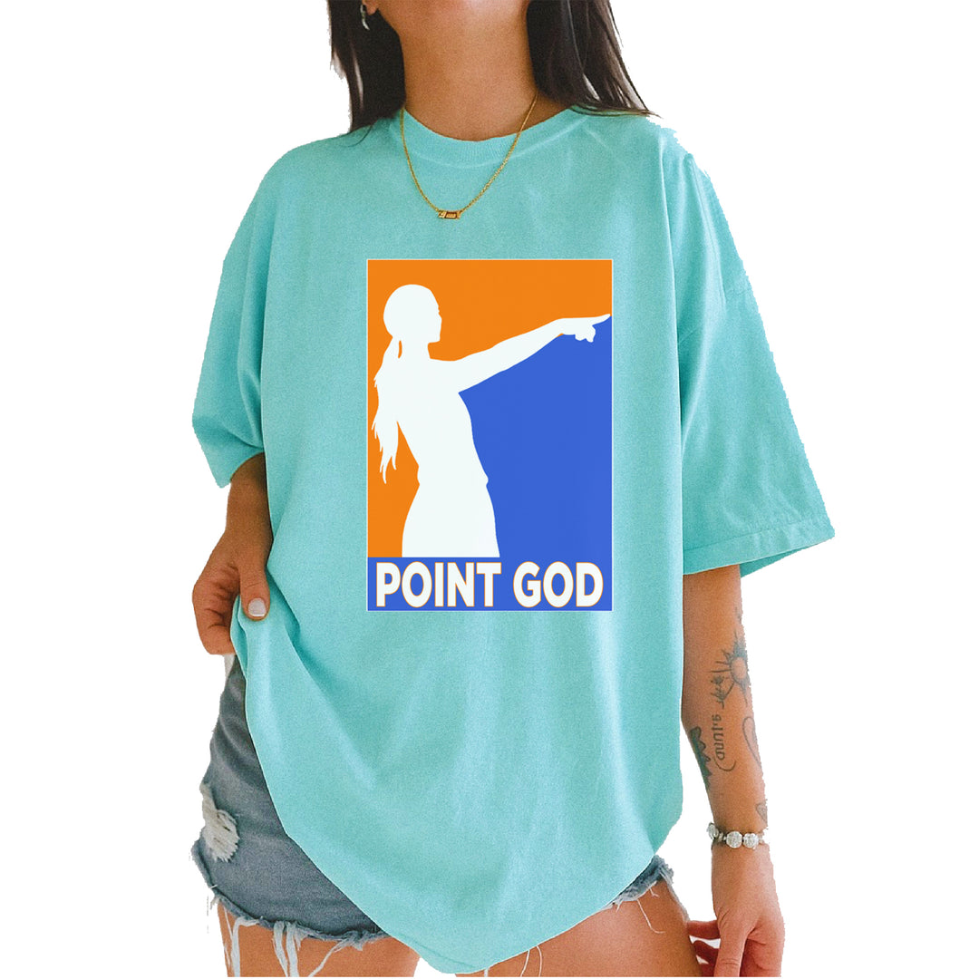 Point God Cunningham Basketball Pointing Meme  Vintage Soft Unisex T-shirt Chalky Mint