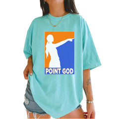 Point God Cunningham Basketball Pointing Meme  Vintage Soft Unisex T-shirt Chalky Mint