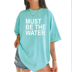 Must Be The Water Funny Racing Meme Vintage Soft Unisex T-shirt Chalky Mint