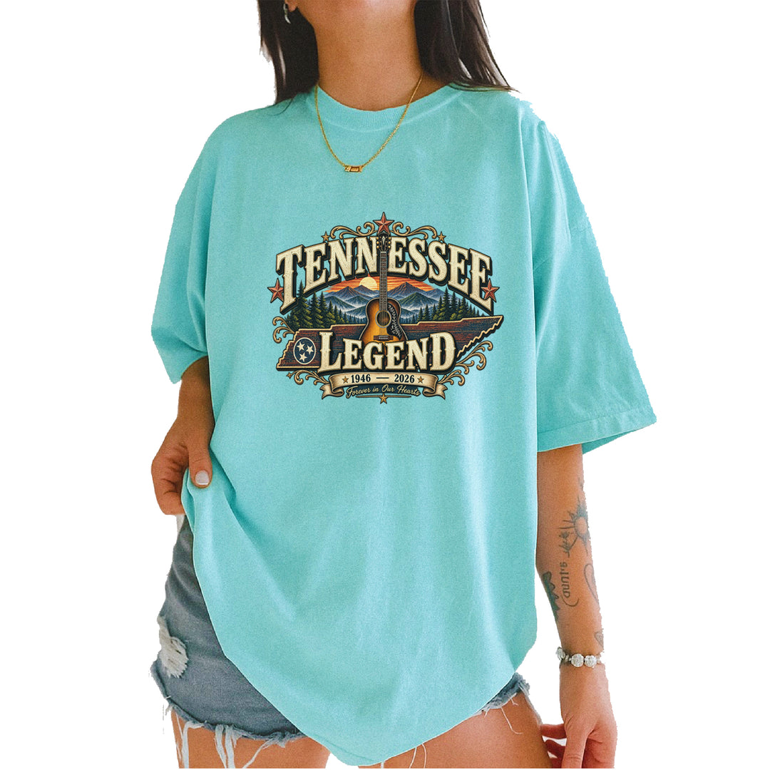 Tennessee Legend Country Music Dolly Vintage Soft Unisex T-shirt Chalky Mint