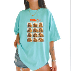 Punch Play Hard Love Harder Vintage Soft Unisex T-shirt Chalky Mint