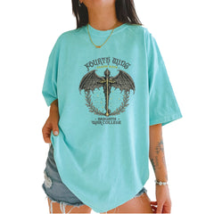 Fourth Wing Dragon Rider Vintage Basgiath War College Vintage Soft Unisex T-shirt Chalky Mint