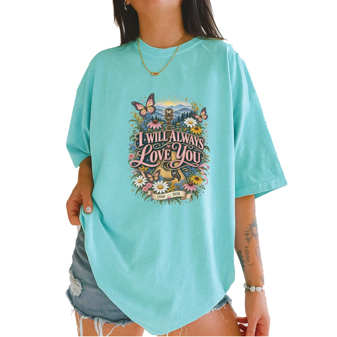 I Will Always Love You Dolly Vintage Soft Unisex T-shirt Chalky Mint
