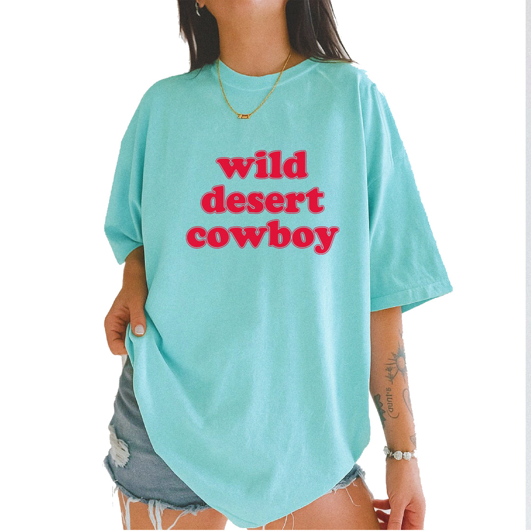 Wild Desert Cowboy Country Vintage Soft Unisex T-shirt Chalky Mint