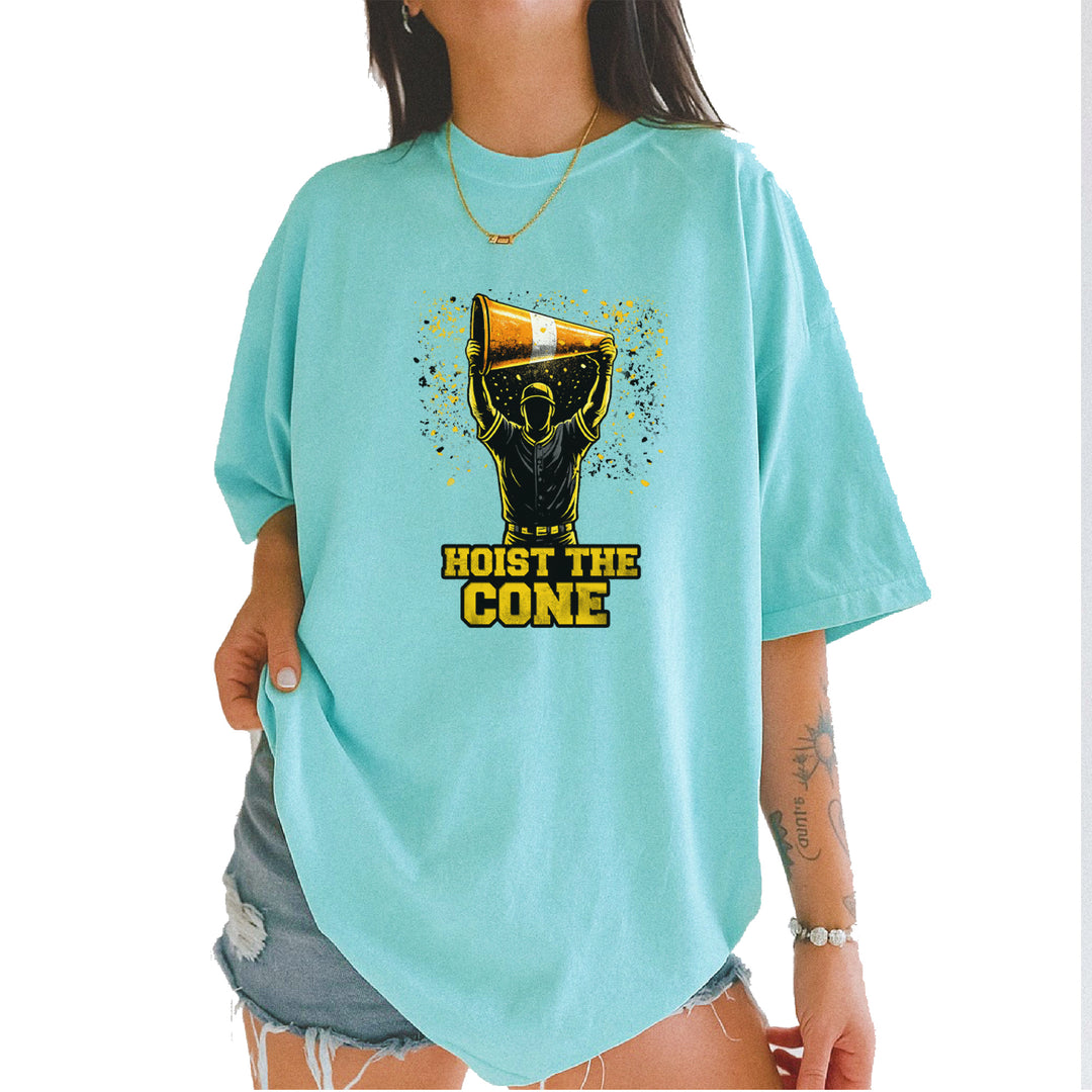 Hoist The Cone Pittsburgh Pride Vintage Soft Unisex T-shirt Chalky Mint
