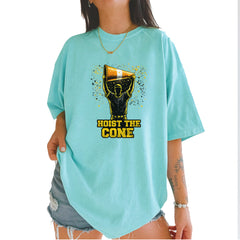 Hoist The Cone Pittsburgh Pride Vintage Soft Unisex T-shirt Chalky Mint