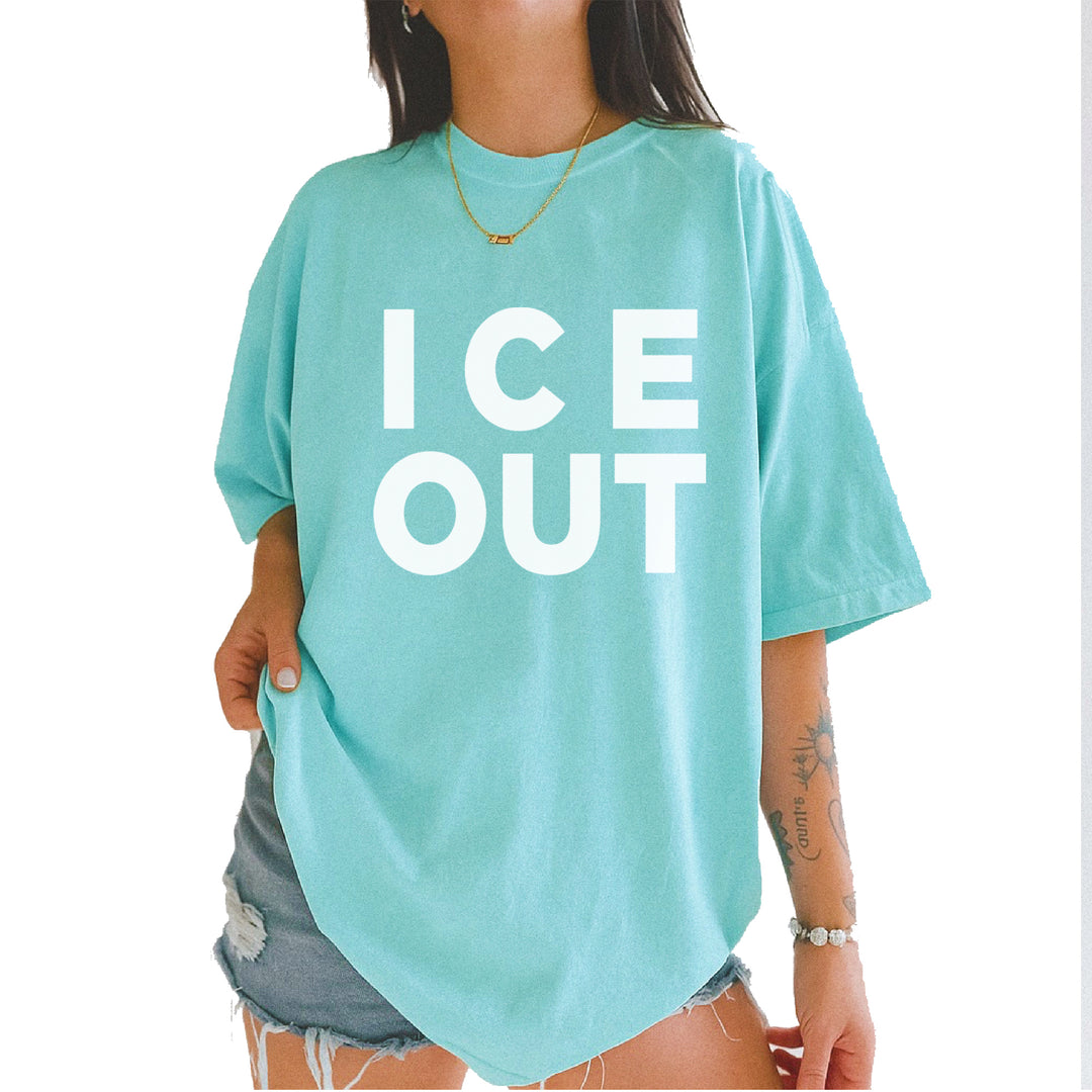 Ice Out Protest Vintage Soft Unisex T-shirt Chalky Mint
