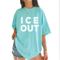 Ice Out Protest Vintage Soft Unisex T-shirt Chalky Mint