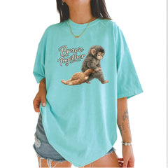 Punch Brave Together Stuffed Animal Vintage Soft Unisex T-shirt Chalky Mint