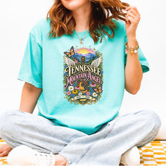 Tennessee Mountain Angel Wings Dolly Vintage Soft Unisex T-shirt 