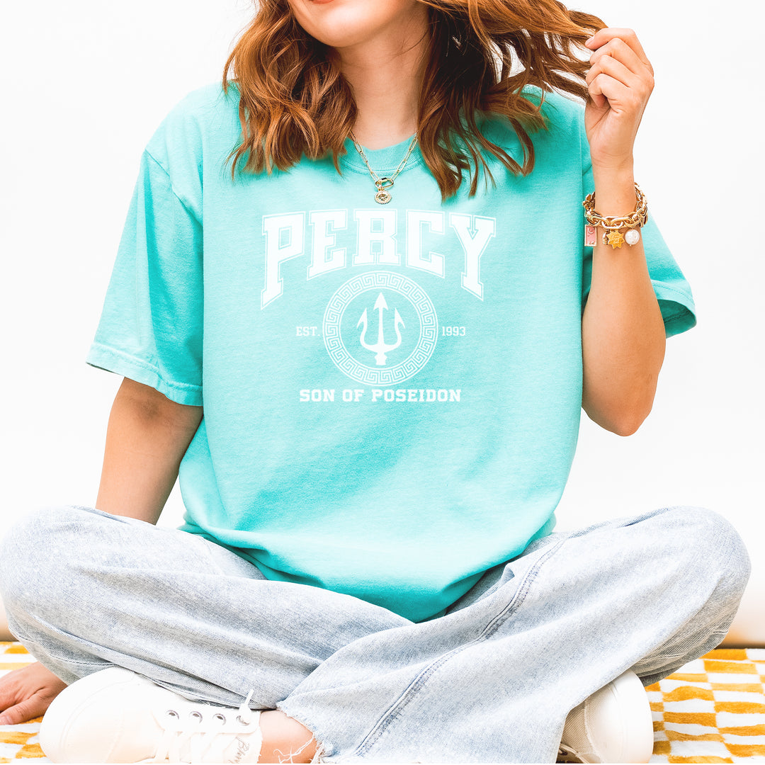 Percy Son Of Poseidon Sea God Vintage Soft Unisex T-shirt 