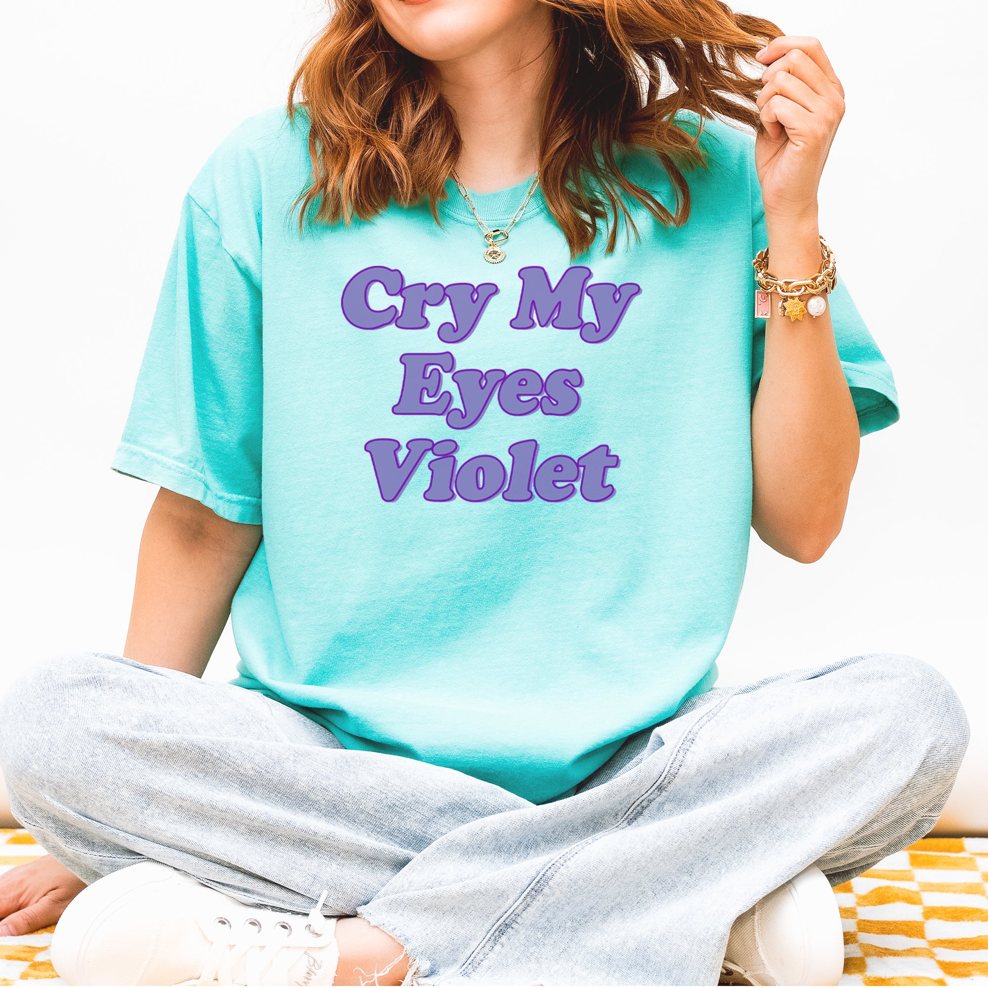 Cry My Eyes Violet Drama Queen Vintage Soft Unisex T-shirt 