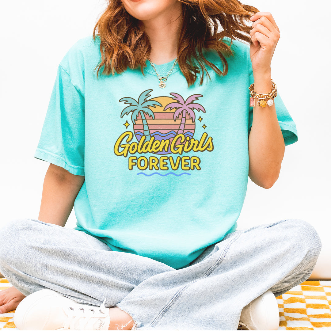 Golden Girls Forever Retro Sunset Vintage Soft Unisex T-shirt 