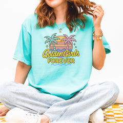 Golden Girls Forever Retro Sunset Vintage Soft Unisex T-shirt 