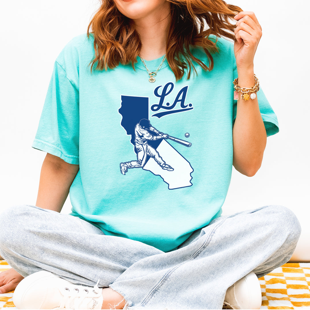 Los Angeles Baseball Batter Up Vintage Soft Unisex T-shirt 