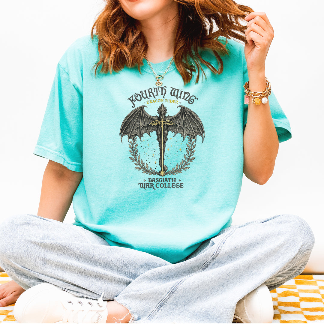 Fourth Wing Dragon Rider Vintage Basgiath War College Vintage Soft Unisex T-shirt 
