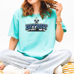 Detroit Motor City Retro Piston Vintage Soft Unisex T-shirt 
