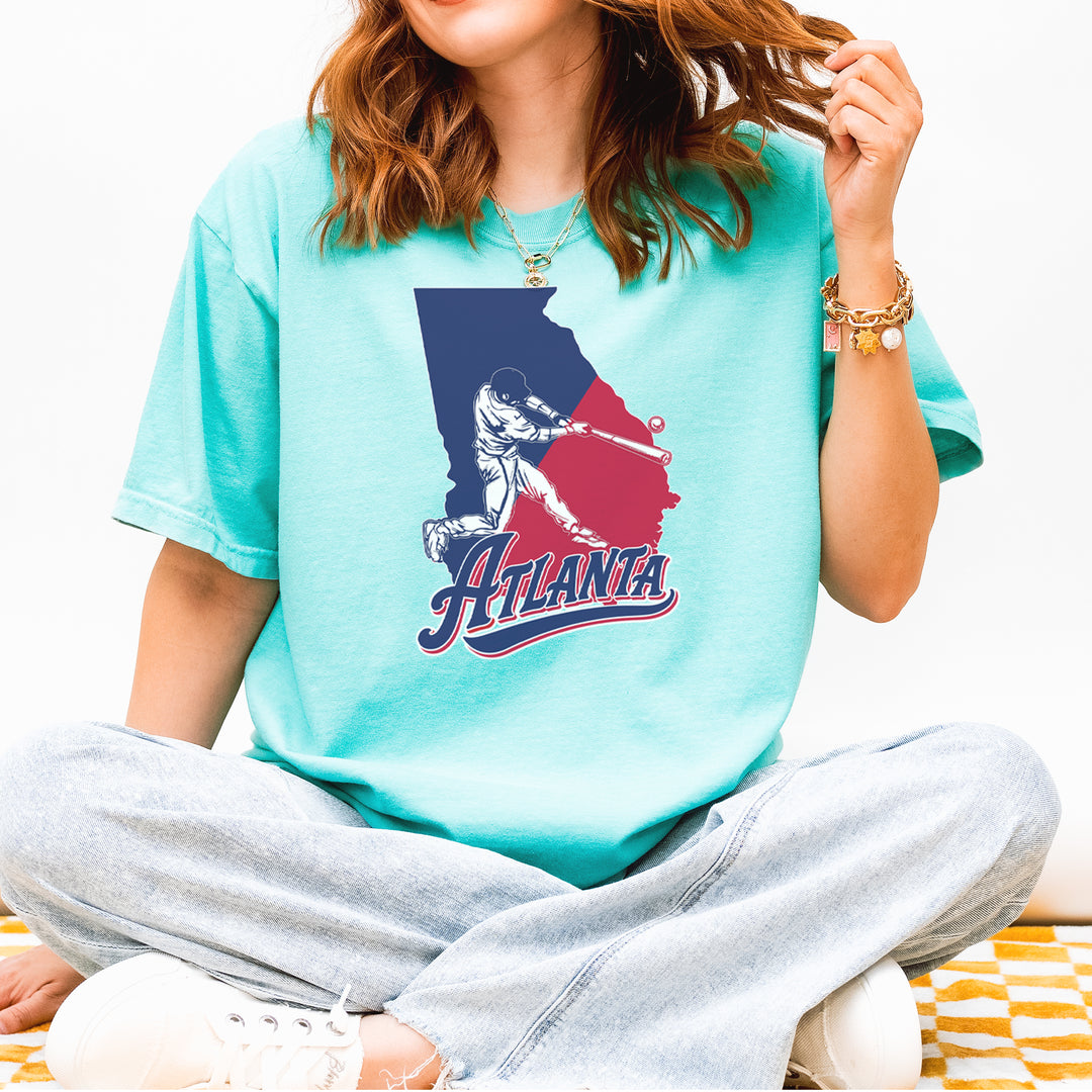 Atlanta Georgia Batter Up Vintage Soft Unisex T-shirt 