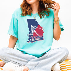Atlanta Georgia Batter Up Vintage Soft Unisex T-shirt 