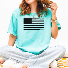 Redacted American Flag Vintage Soft Unisex T-shirt 