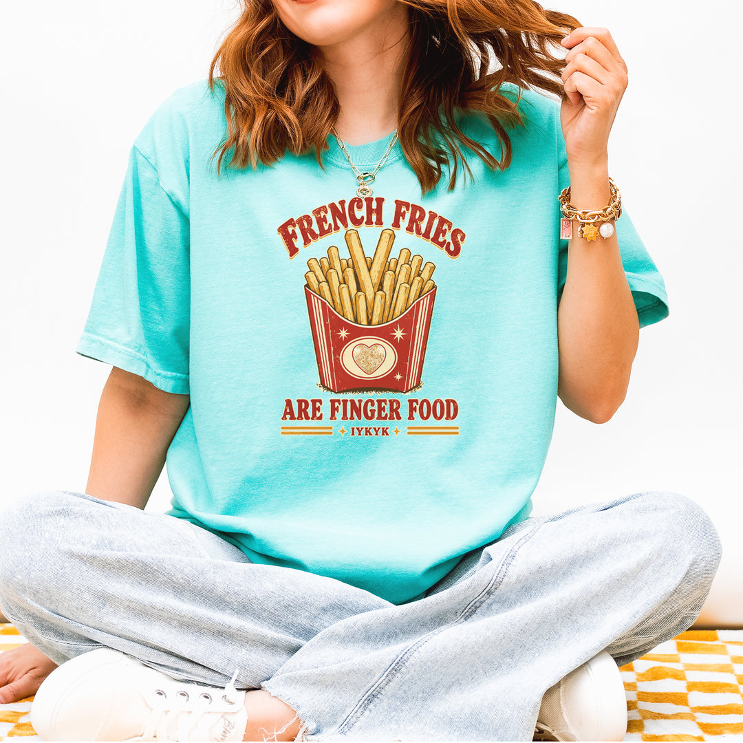 French Fries Are Finger Food IYKYK Vintage Soft Unisex T-shirt 