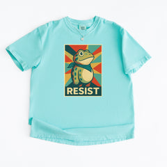 Resist Portland Protest Frog Vintage Soft Unisex T-shirt 