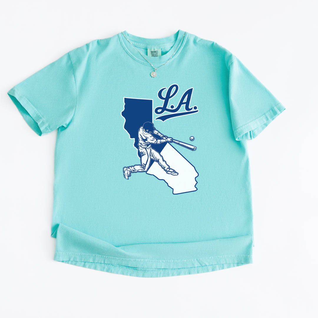 Los Angeles Baseball Batter Up Vintage Soft Unisex T-shirt 