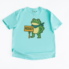 Sign Resist Meme Frog Protest Vintage Soft Unisex T-shirt 
