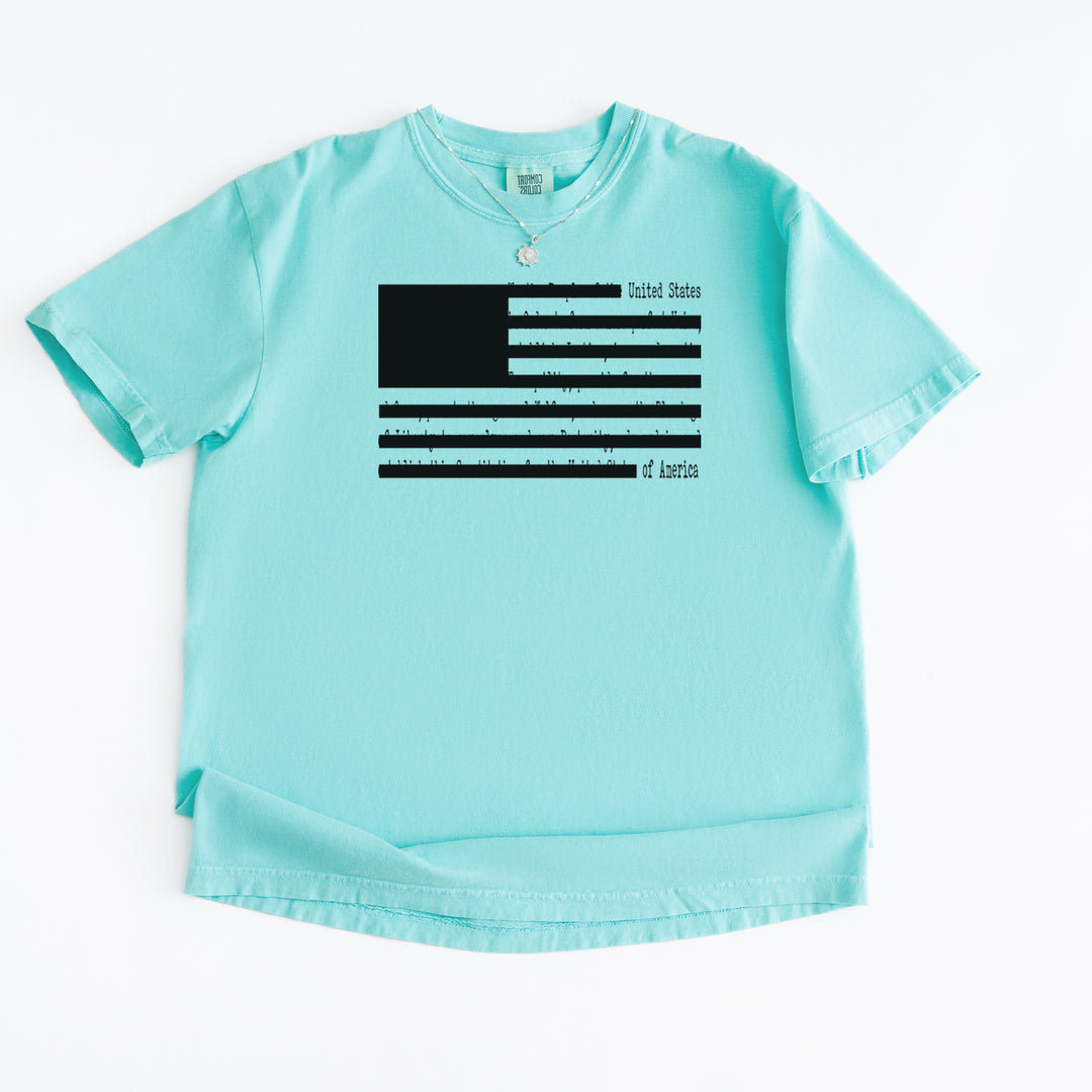 Redacted American Flag Vintage Soft Unisex T-shirt 