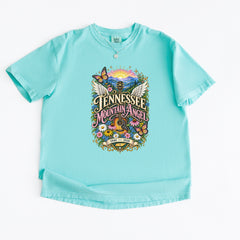 Tennessee Mountain Angel Wings Dolly Vintage Soft Unisex T-shirt 