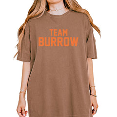 Team Burrow Cincinnati Vintage Soft Unisex T-shirt Espresso