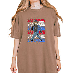 Say Drake Smiling Meme Mustard Vintage Soft Unisex T-shirt Espresso