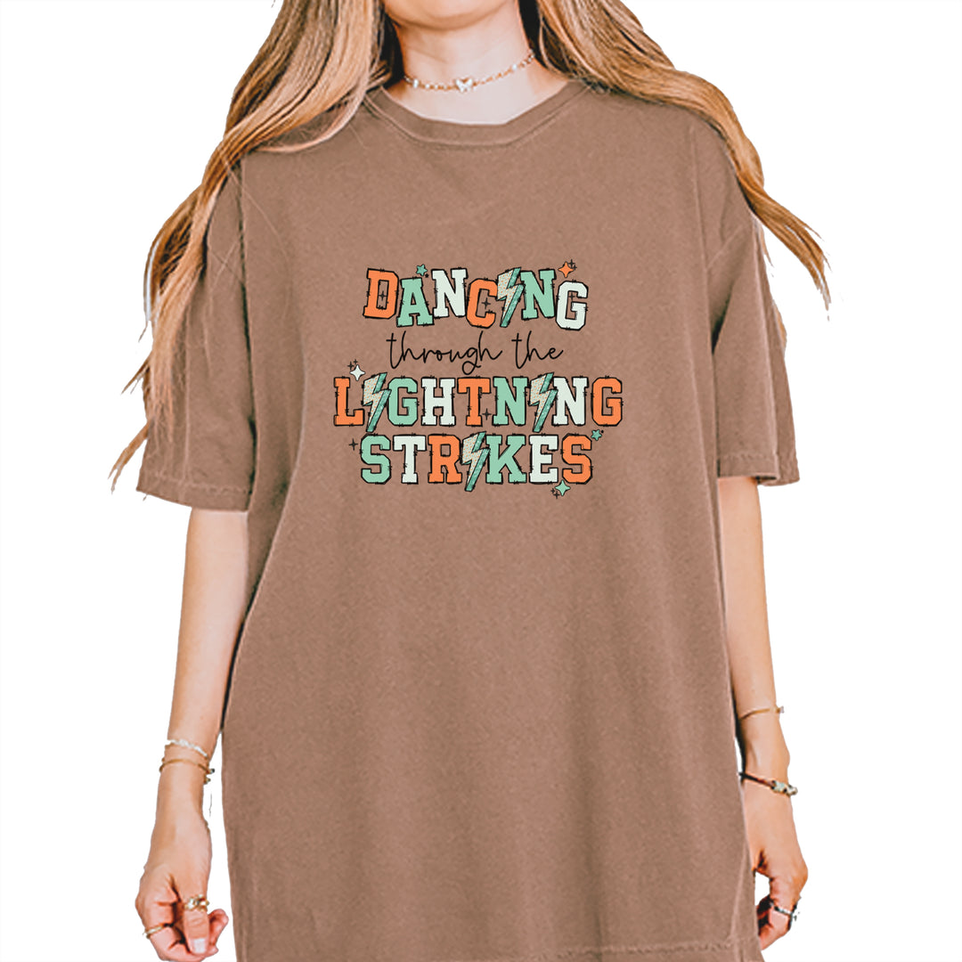 Dancing Through The Lightning Strikes Vintage Soft Unisex T-shirt Espresso