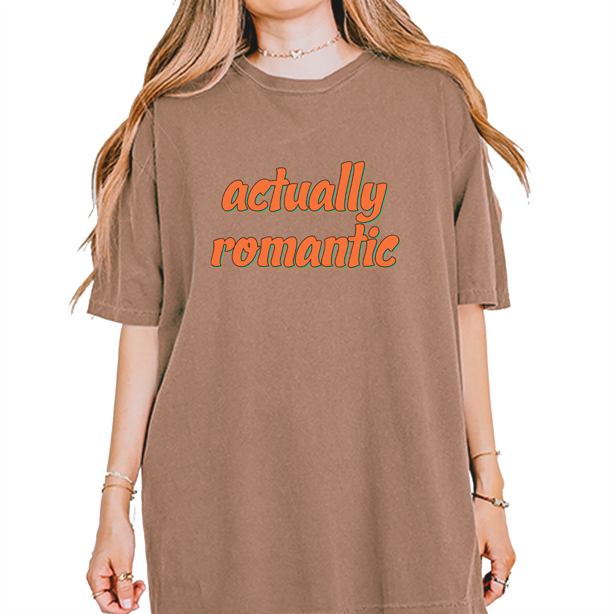 Actually Romantic Vintage Soft Unisex T-shirt Espresso