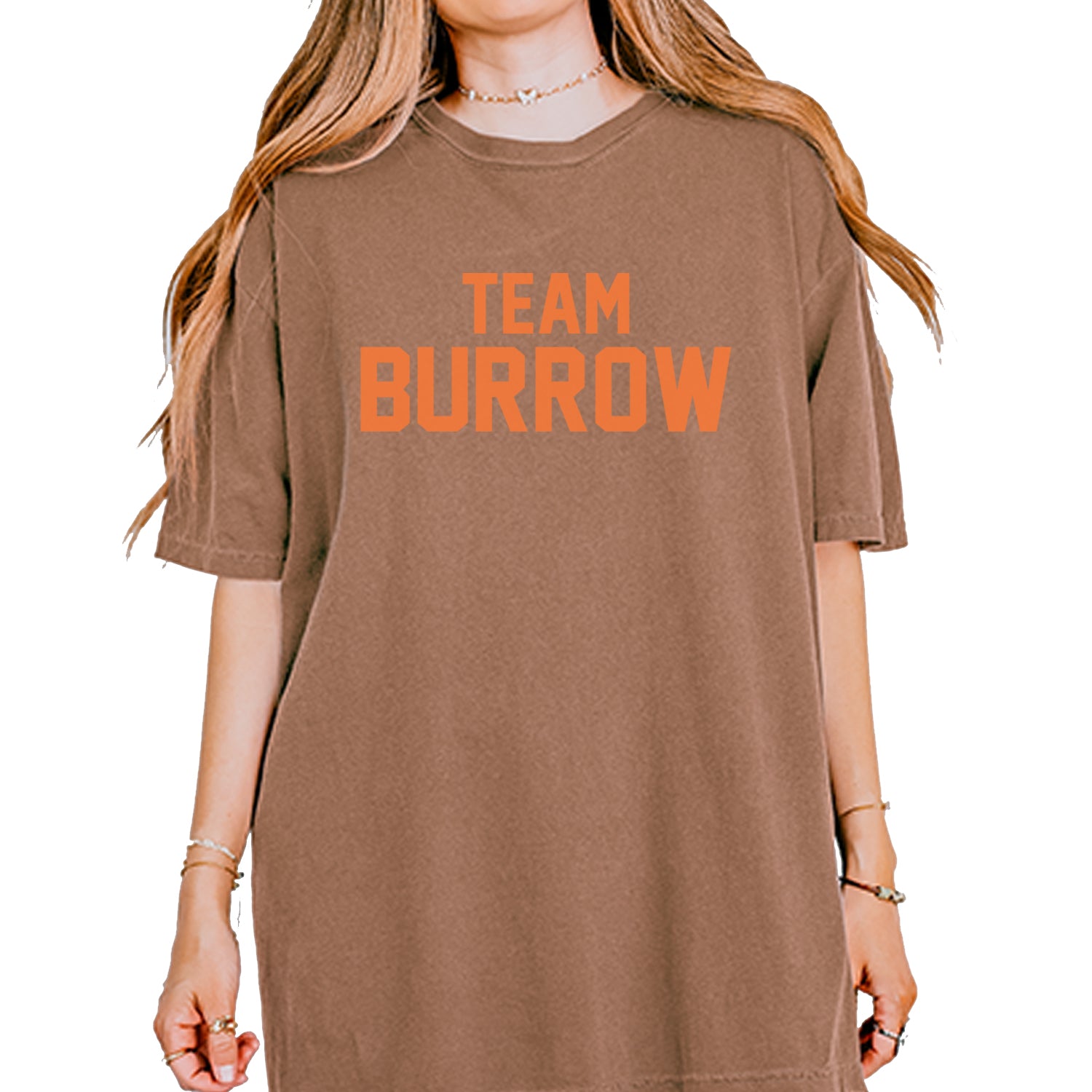Team Burrow Cincinnati Vintage Soft Unisex T-shirt Espresso