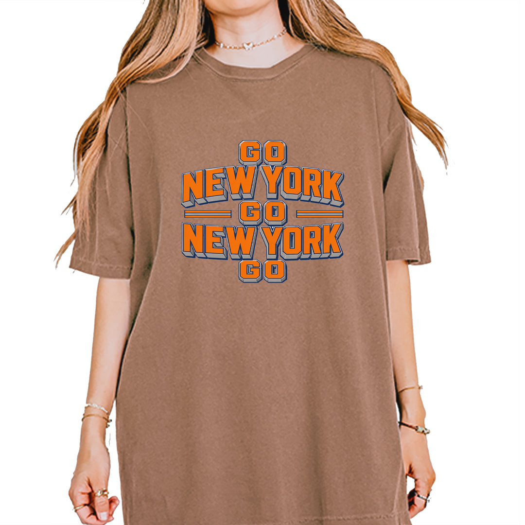 Go New York Go Basketball Vintage Soft Unisex T-shirt Espresso