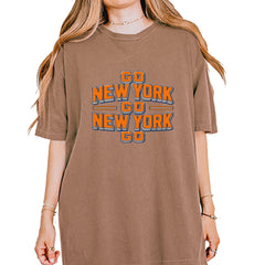 Go New York Go Basketball Vintage Soft Unisex T-shirt Espresso
