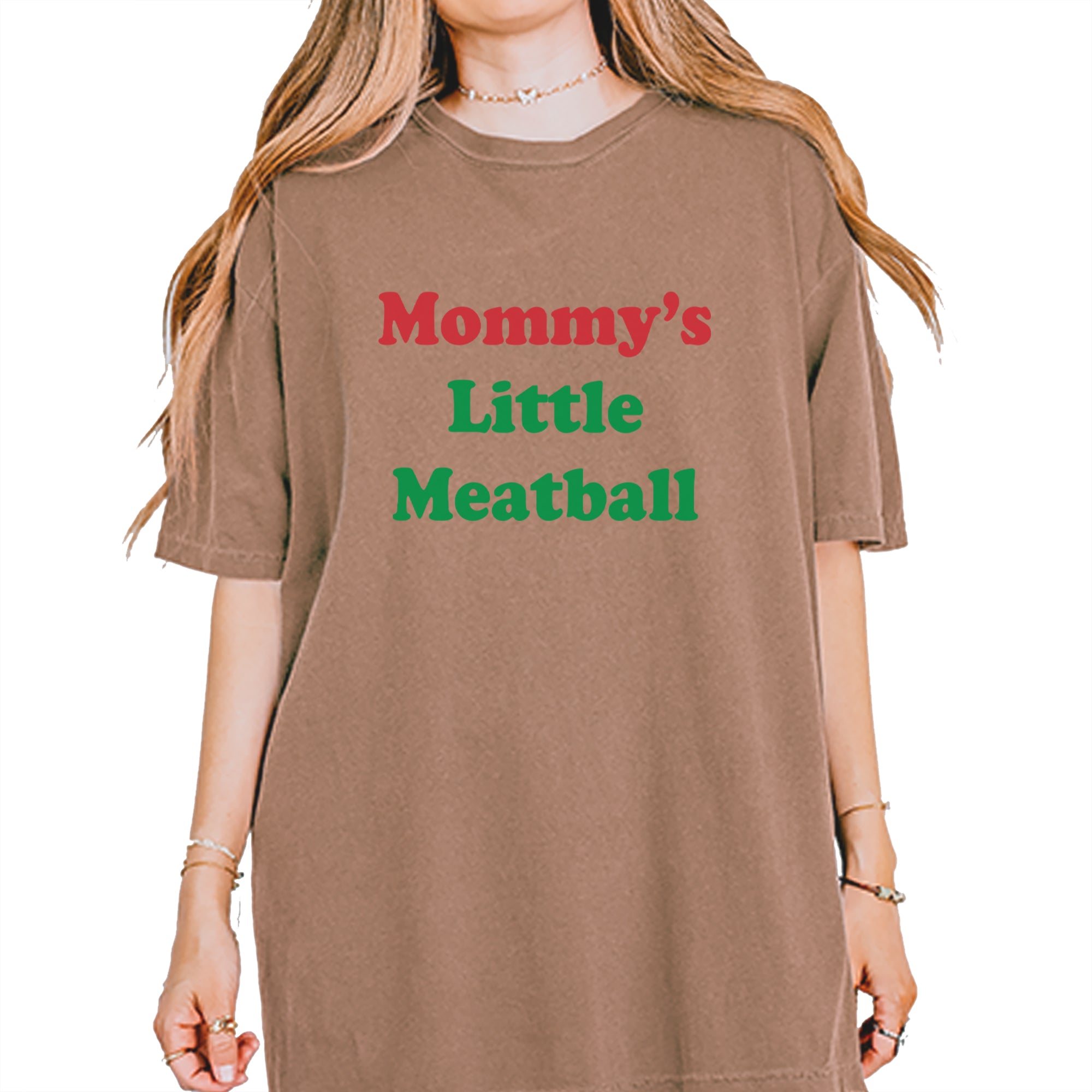 Mommy's Little Meatball Love Island Vintage Soft Unisex T-shirt Espresso