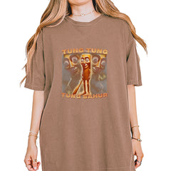 Tung Tung Tung Sahur Enforcer Vintage Soft Unisex T-shirt Espresso