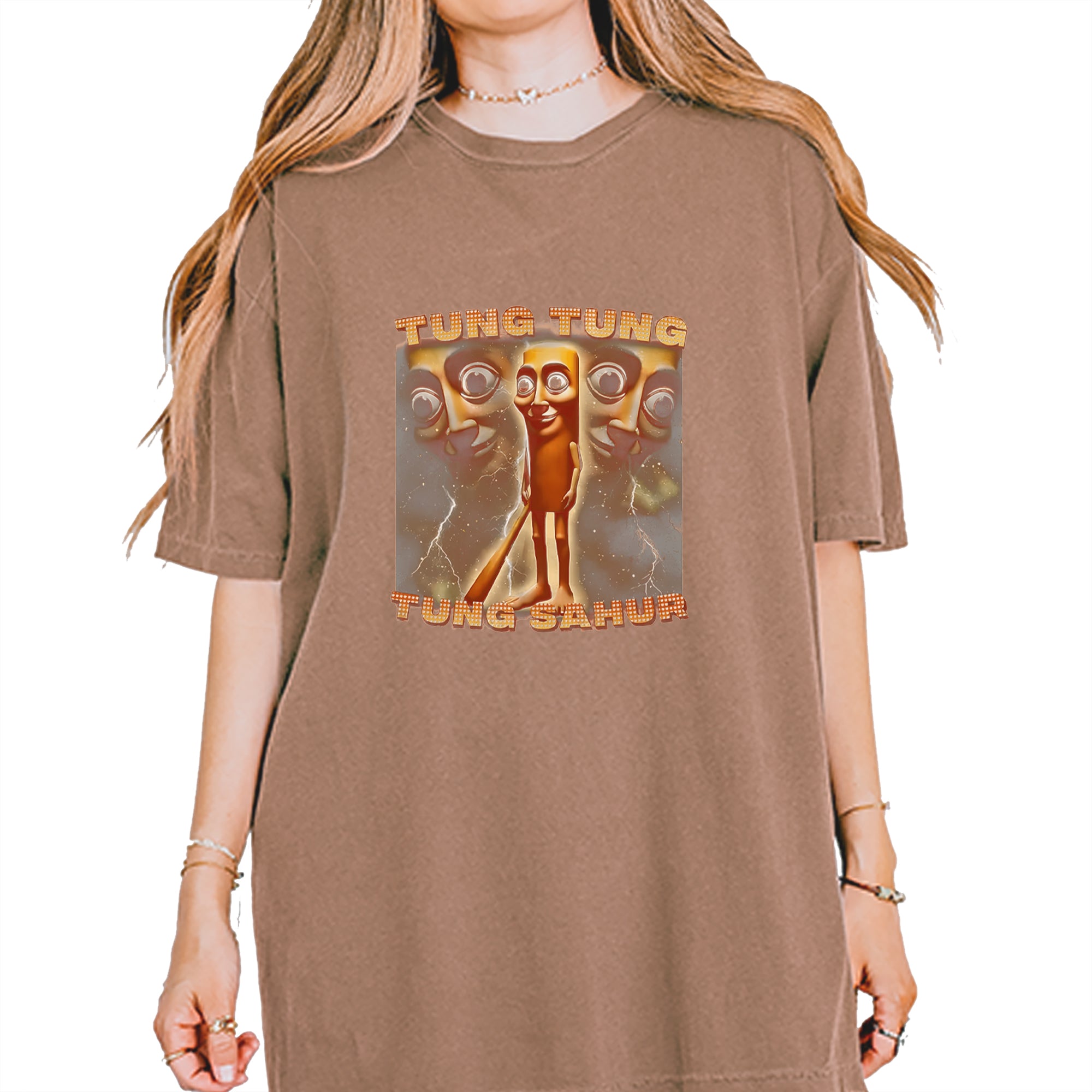 Tung Tung Tung Sahur Enforcer Vintage Soft Unisex T-shirt Espresso