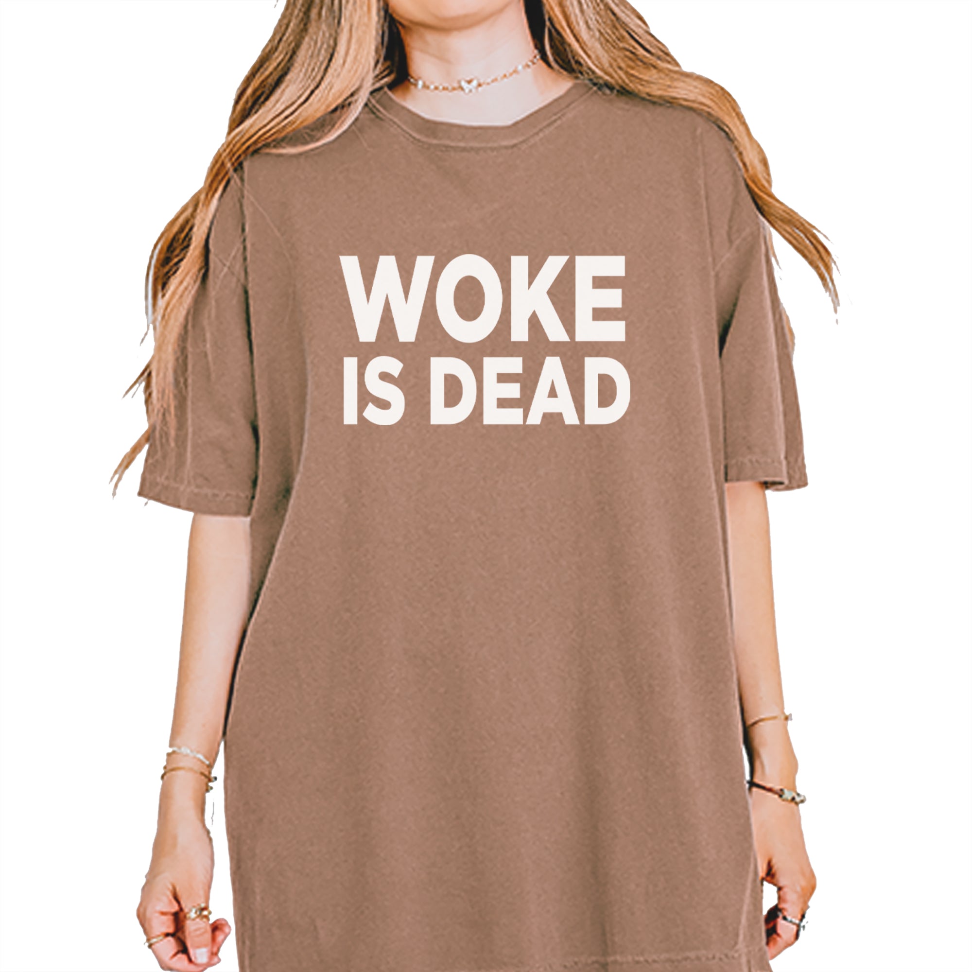 Woke Is Dead Satire Vintage Soft Unisex T-shirt Espresso