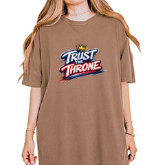 Trust The Throne Crown Philly Hoops Vintage Soft Unisex T-shirt Espresso