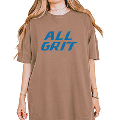 All Grit Detroit Football Vintage Soft Unisex T-shirt Espresso