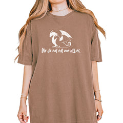 We Do Not Eat Our Allies Fourth Wing Basgiath Vintage Soft Unisex T-shirt Espresso