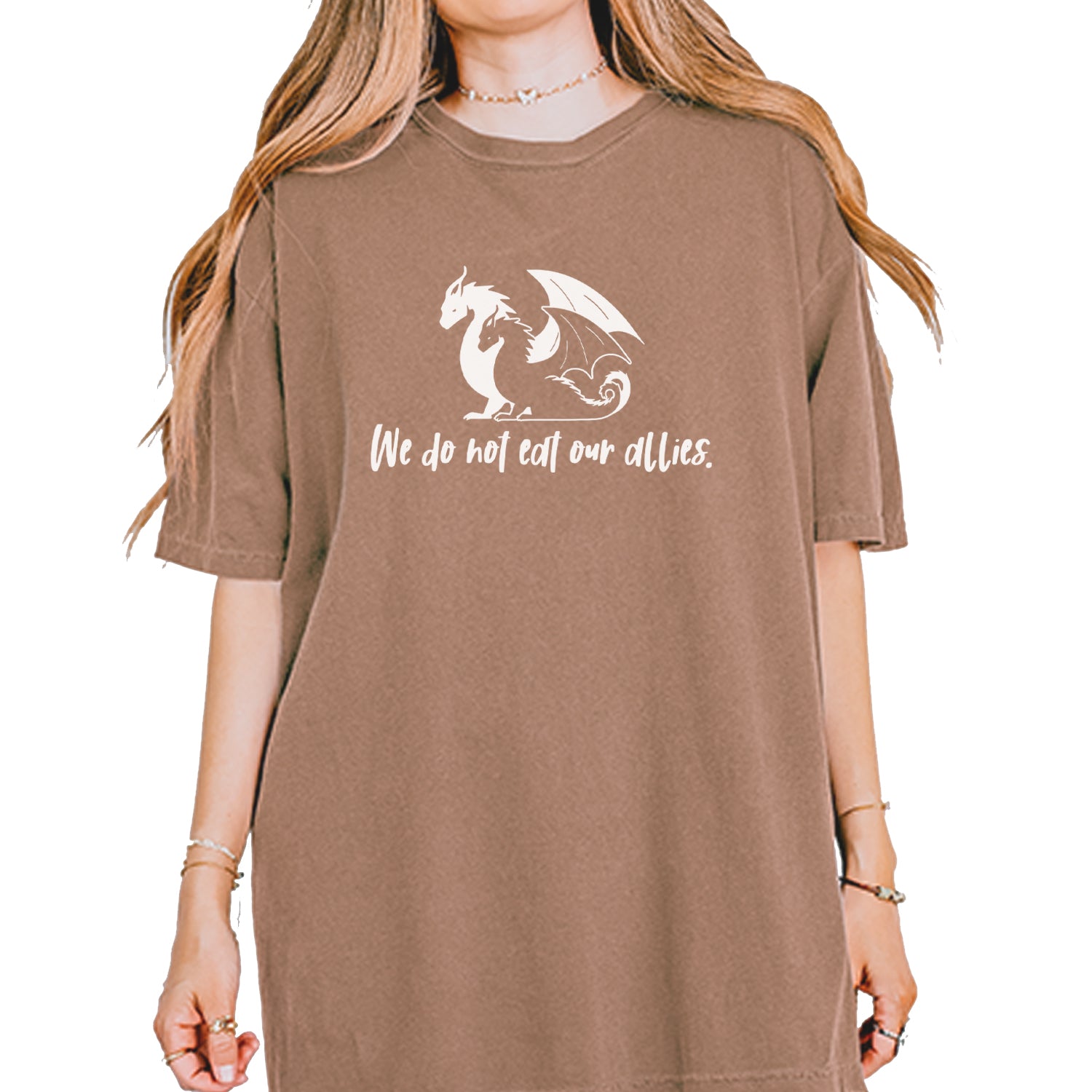 We Do Not Eat Our Allies Fourth Wing Basgiath Vintage Soft Unisex T-shirt Espresso